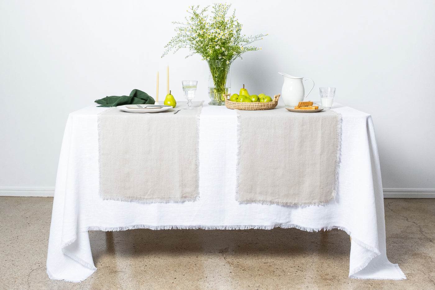 Linen Table Runners and Placemats - LinenBarn