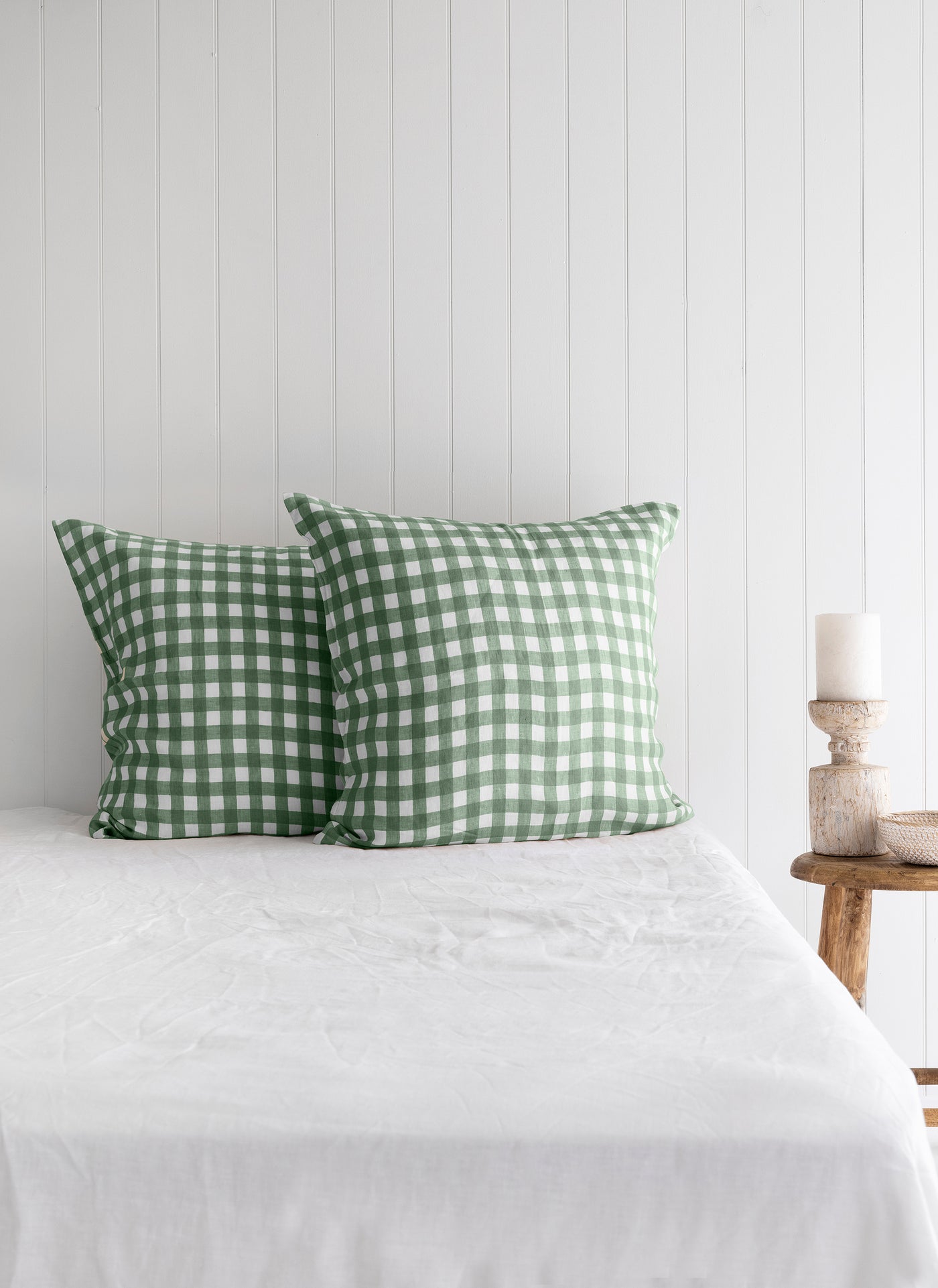 Forest Green pillowcases - European - LinenBarn