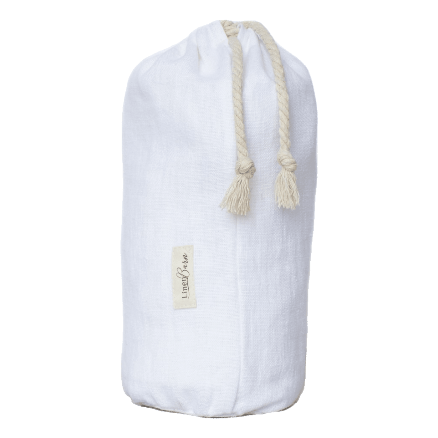 Linen Resort Towel with Ruffles - White - LinenBarn