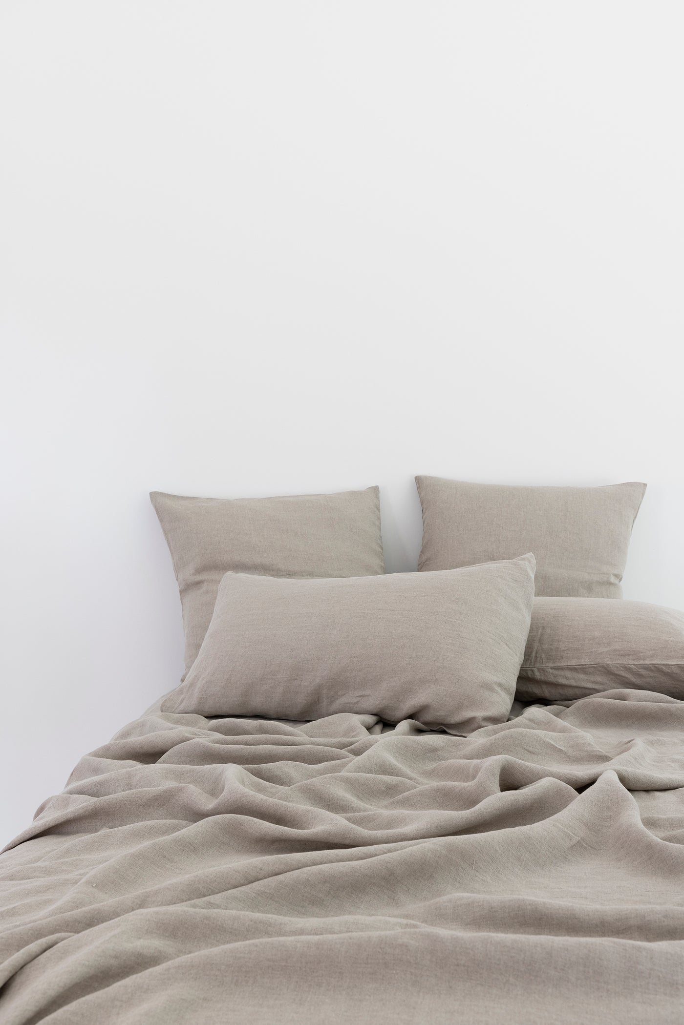 Natural Beige Linen Pillowcase - Standard - Set of 2