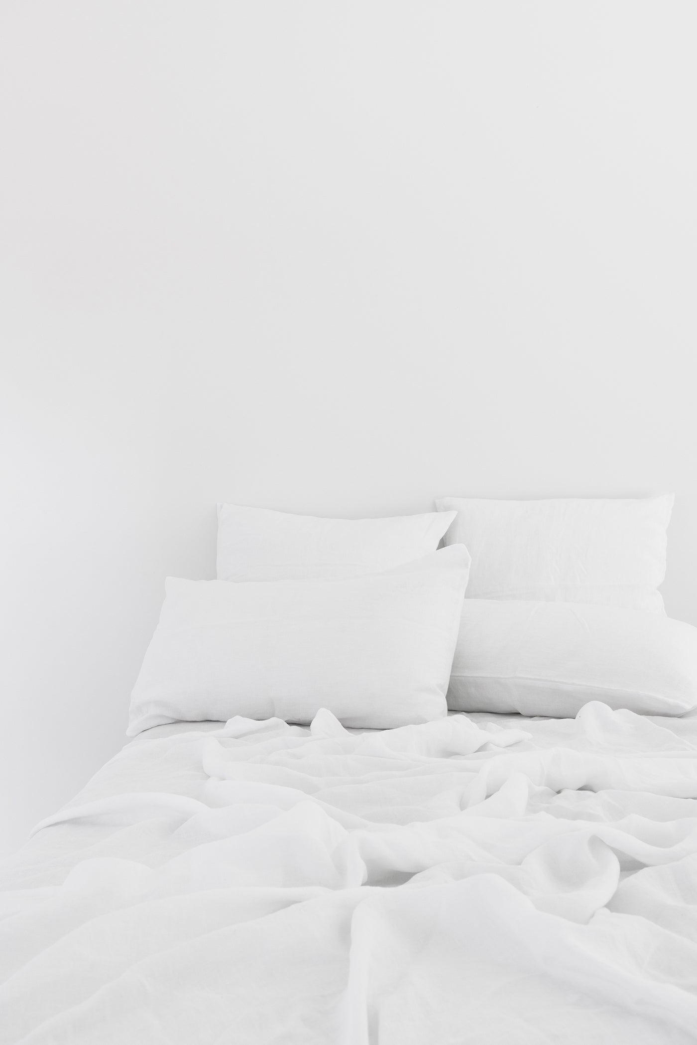 Optical White Linen Sheet - Flat