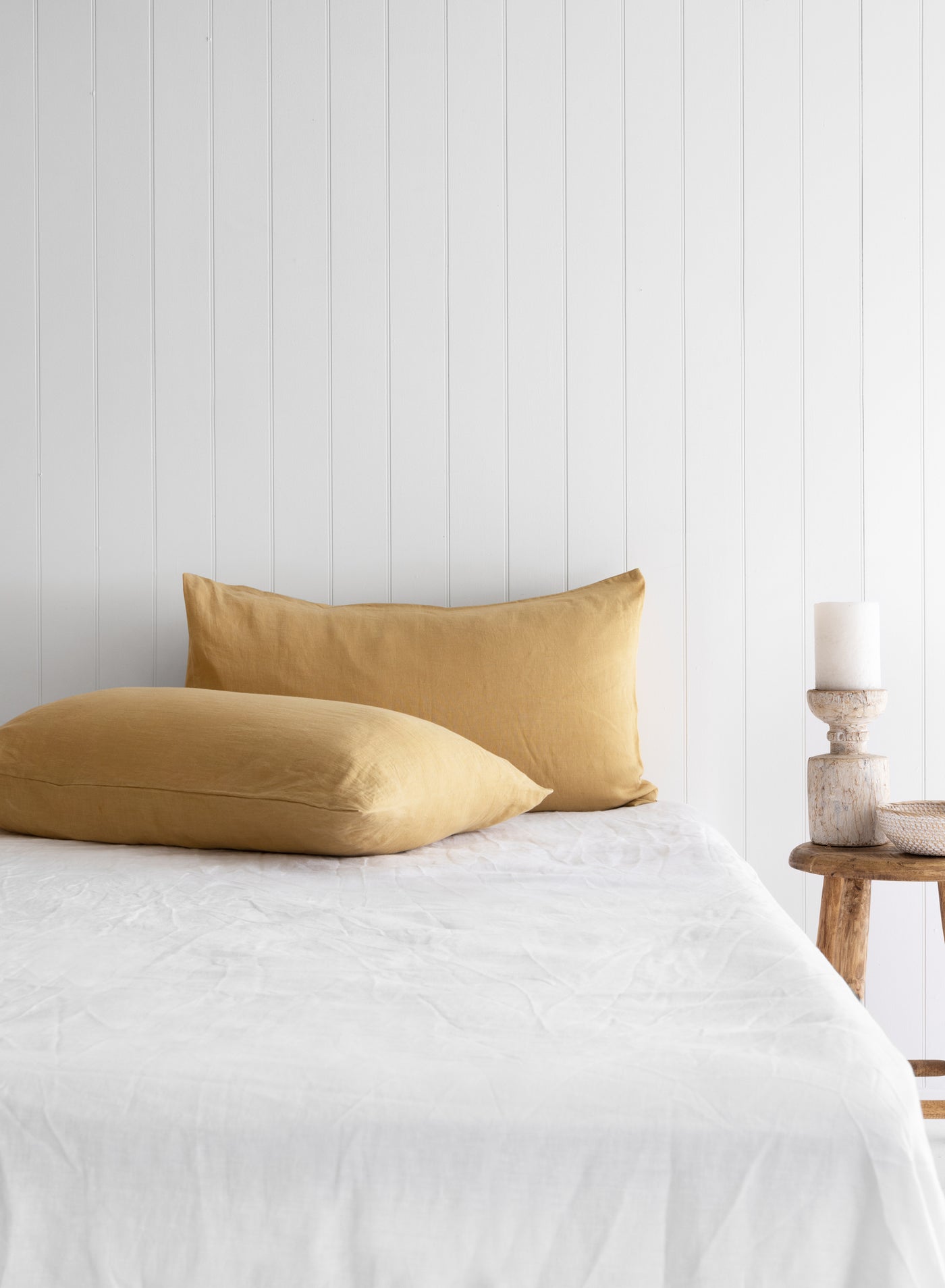 Sandstone Linen Pillowcases - LinenBarn