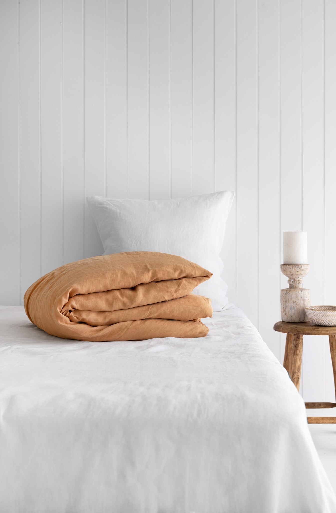 Chestnut Linen Duvet Cover