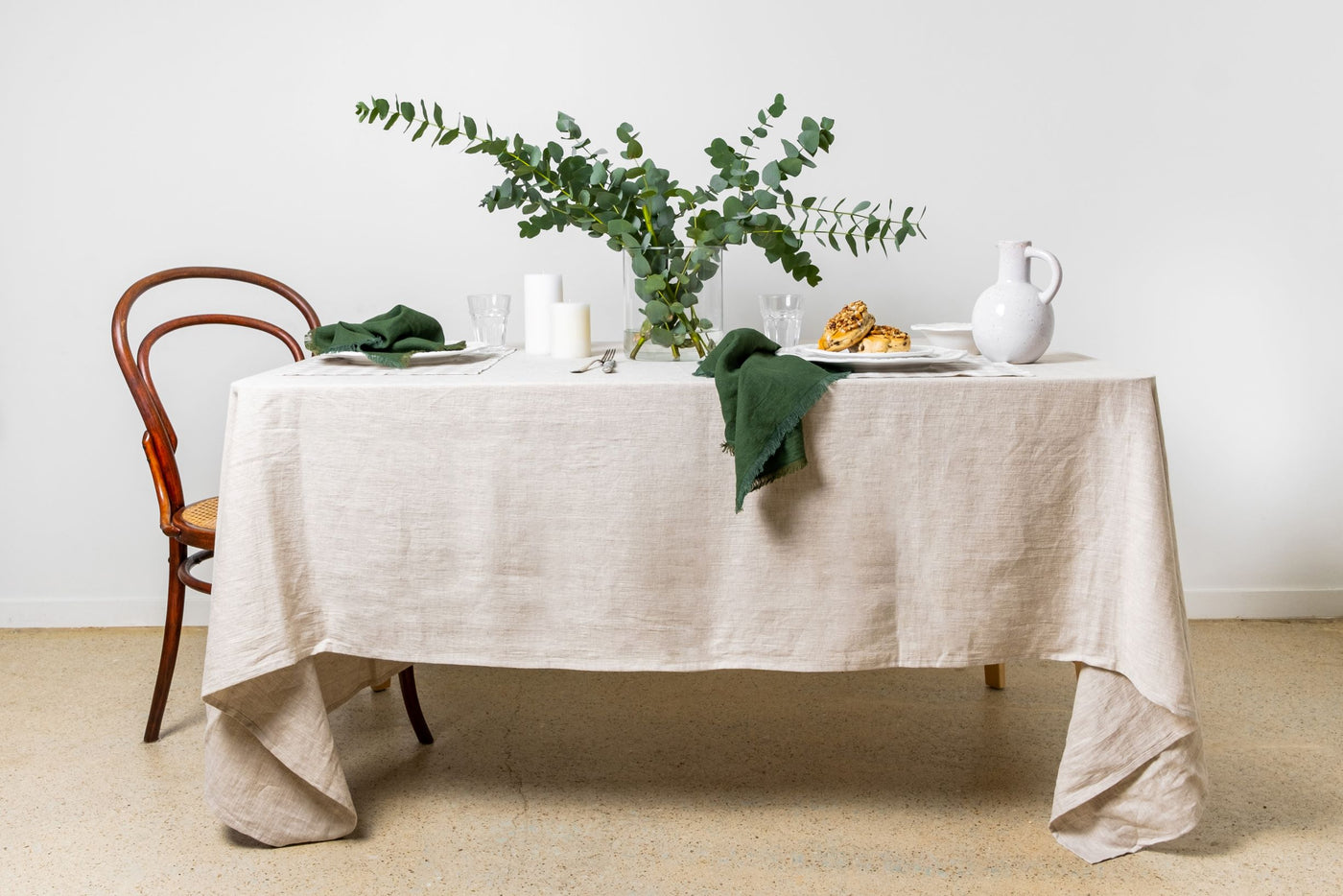 Oatmeal Linen Tablecloth